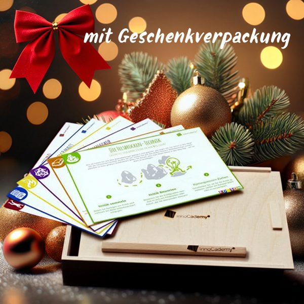 Ideentoolbox Special Edition als Weihnachtsgeschenk für Mitarbeiter und Kollegen - weihnachtlich verpackt